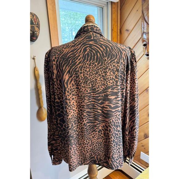 Vintage 1980’s Jordan Cheetah Print Top - Picture 6 of 8
